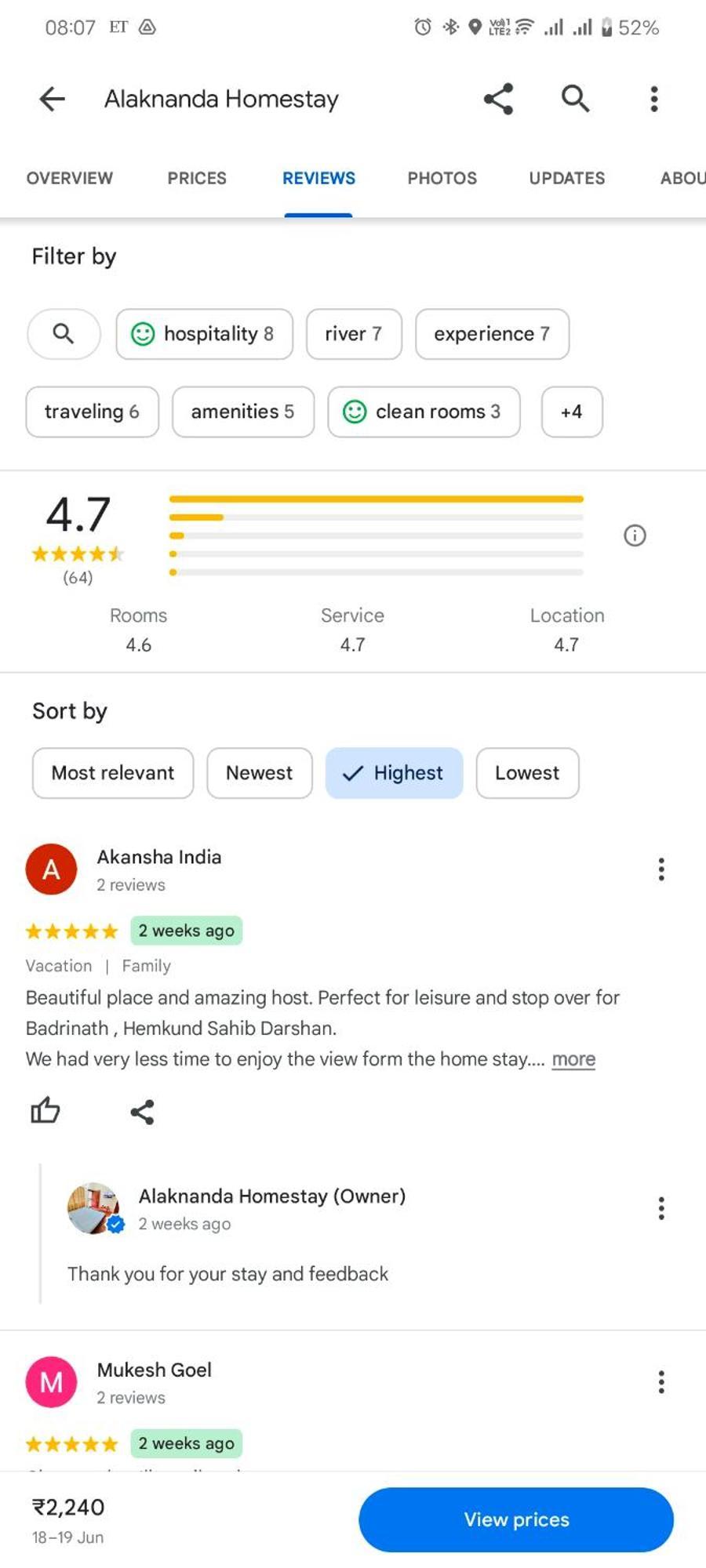 Alaknanda Homestay Karnaprayag Luaran gambar